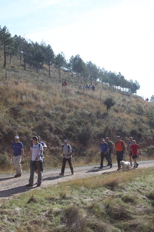 Arnedanos y visitantes participan en la marcha a Isasa