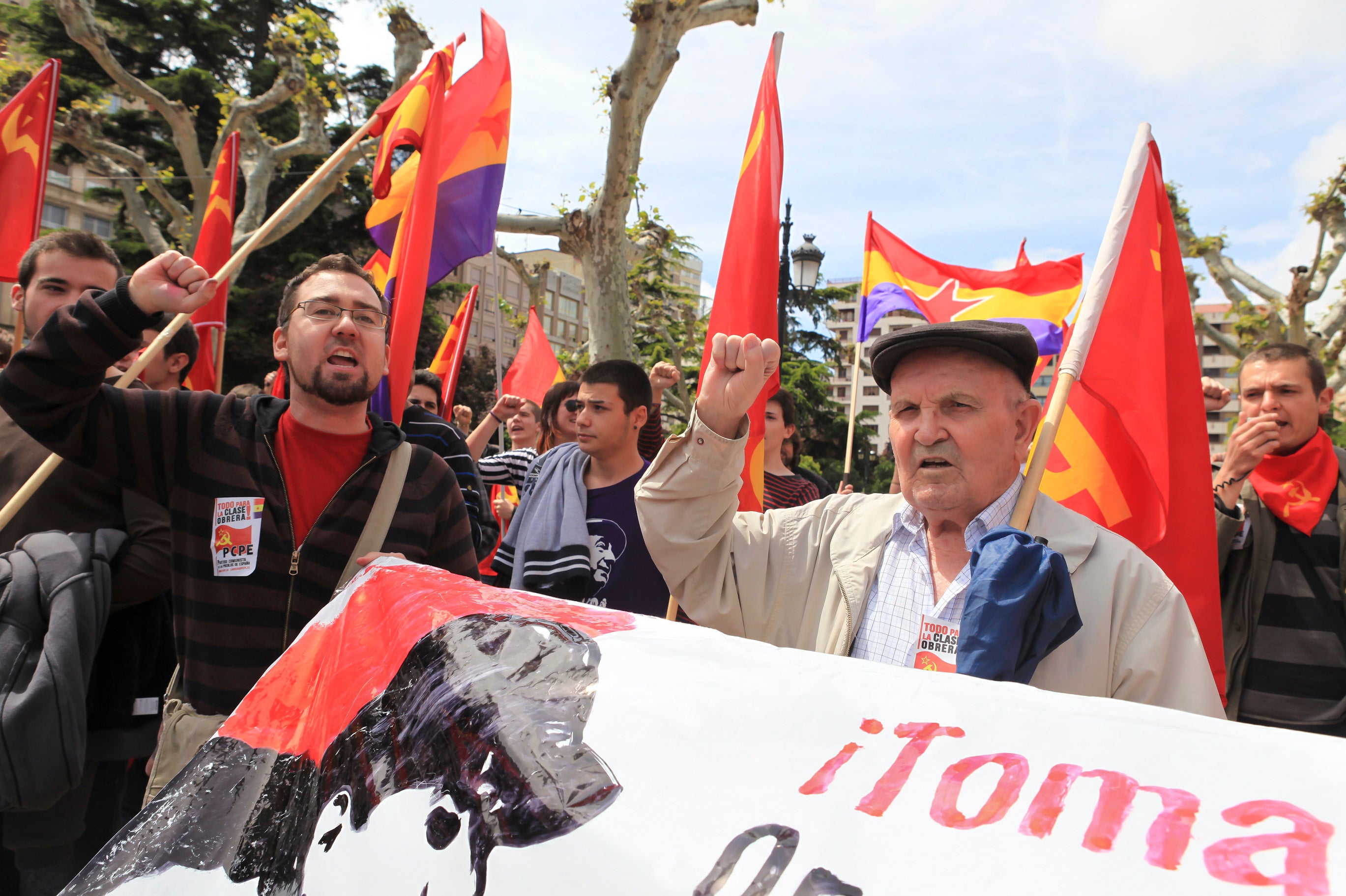 Manifestación en Logroño del Primero de Mayo