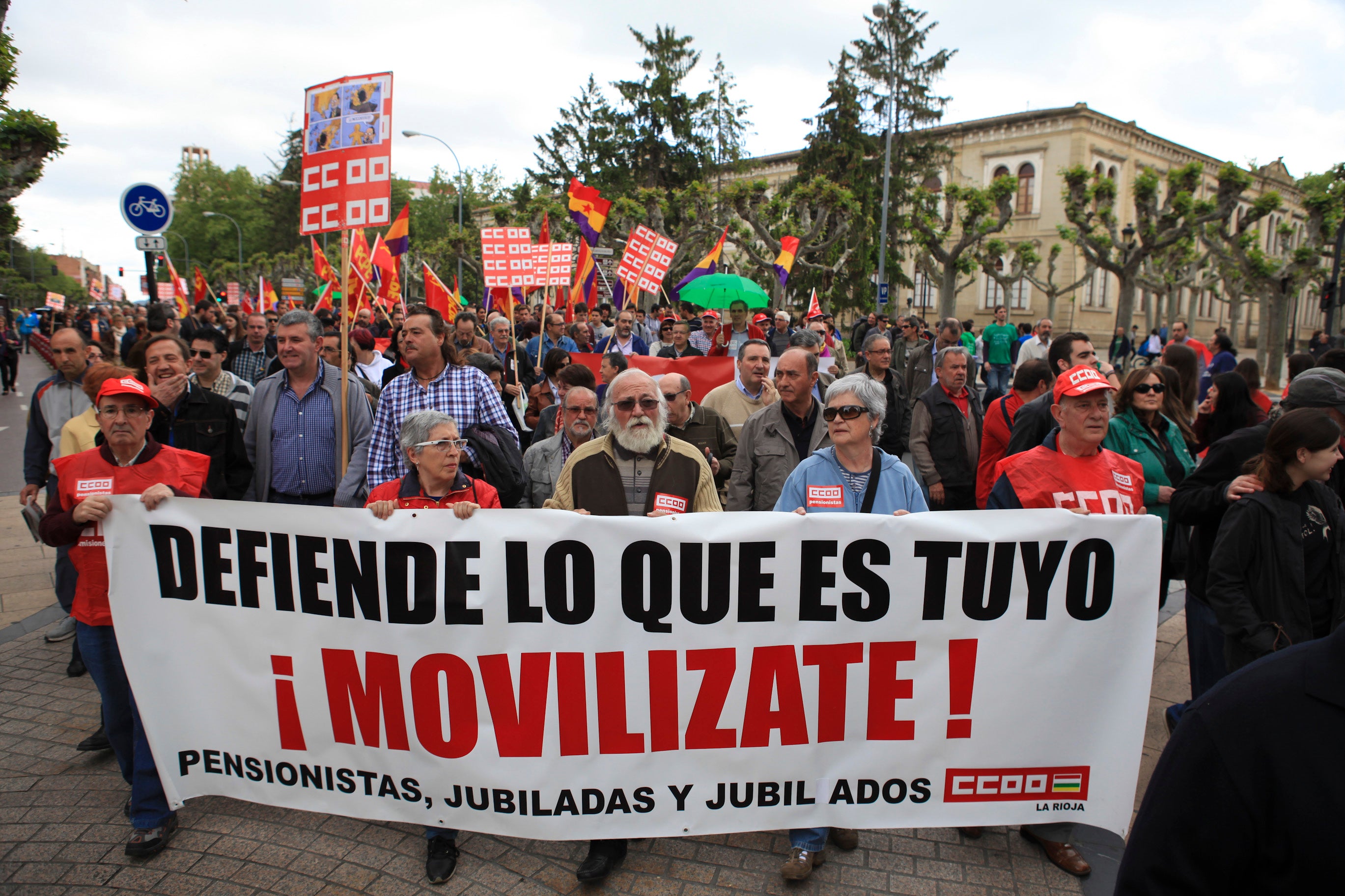 Manifestación en Logroño del Primero de Mayo