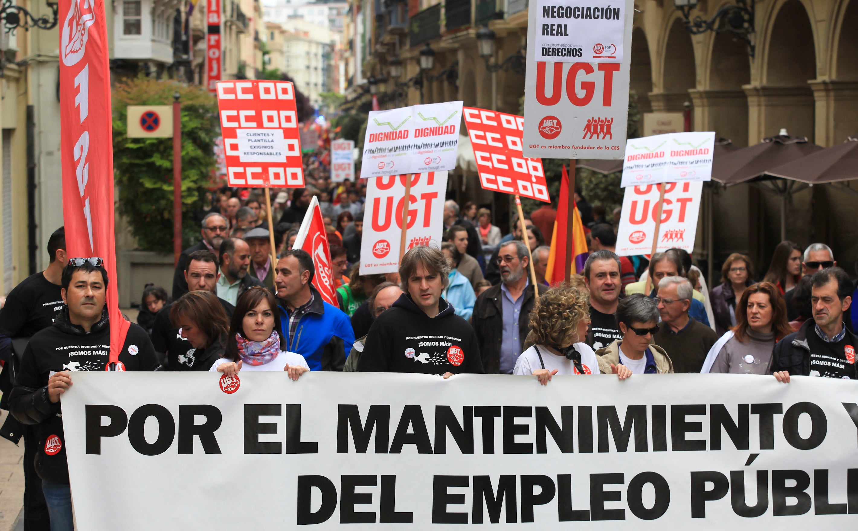 Manifestación en Logroño del Primero de Mayo