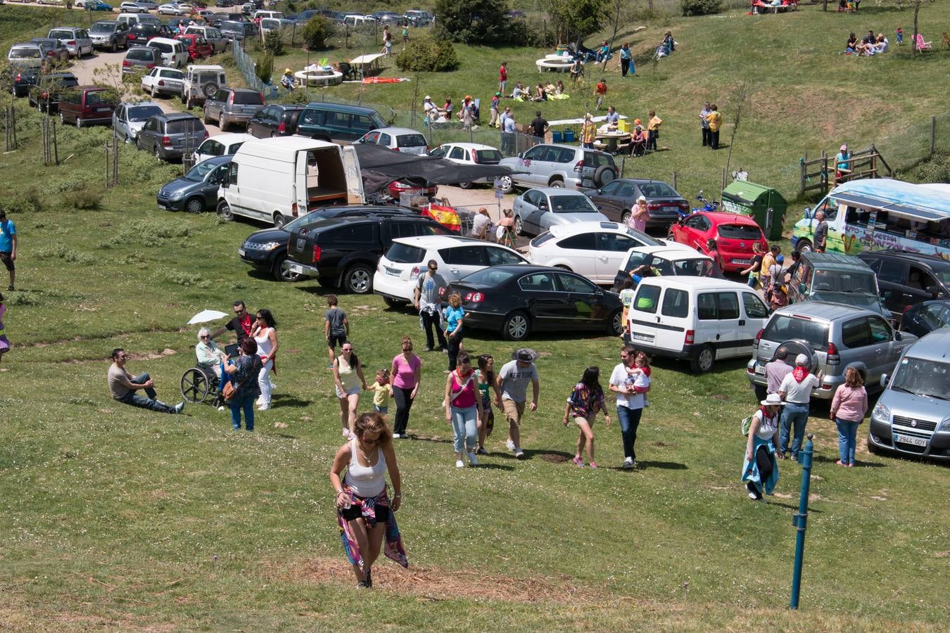 La romería a Santa Bárbara, en el día grande de las fiestas de Ezcaray