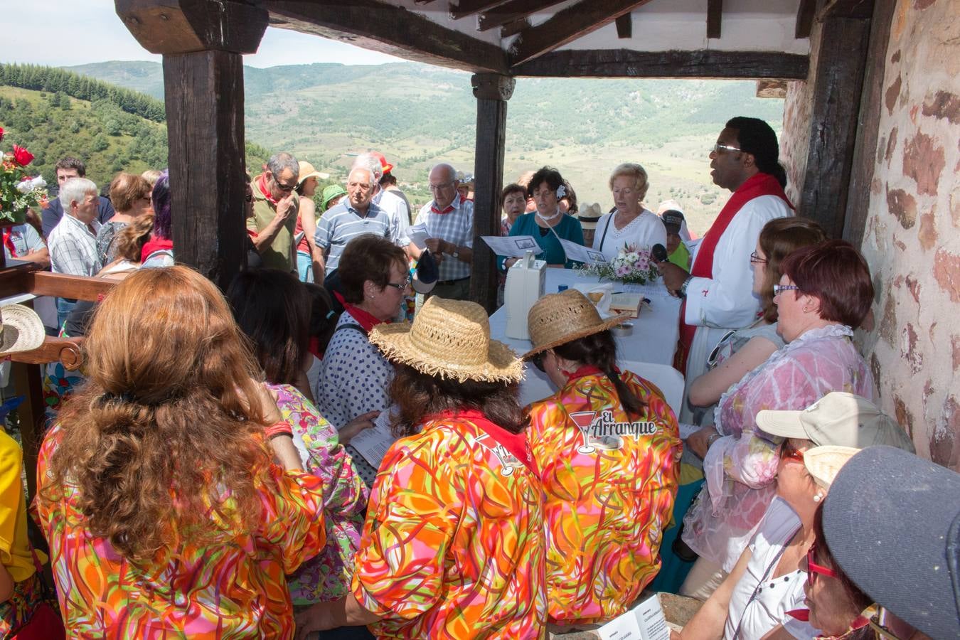 La romería a Santa Bárbara, en el día grande de las fiestas de Ezcaray