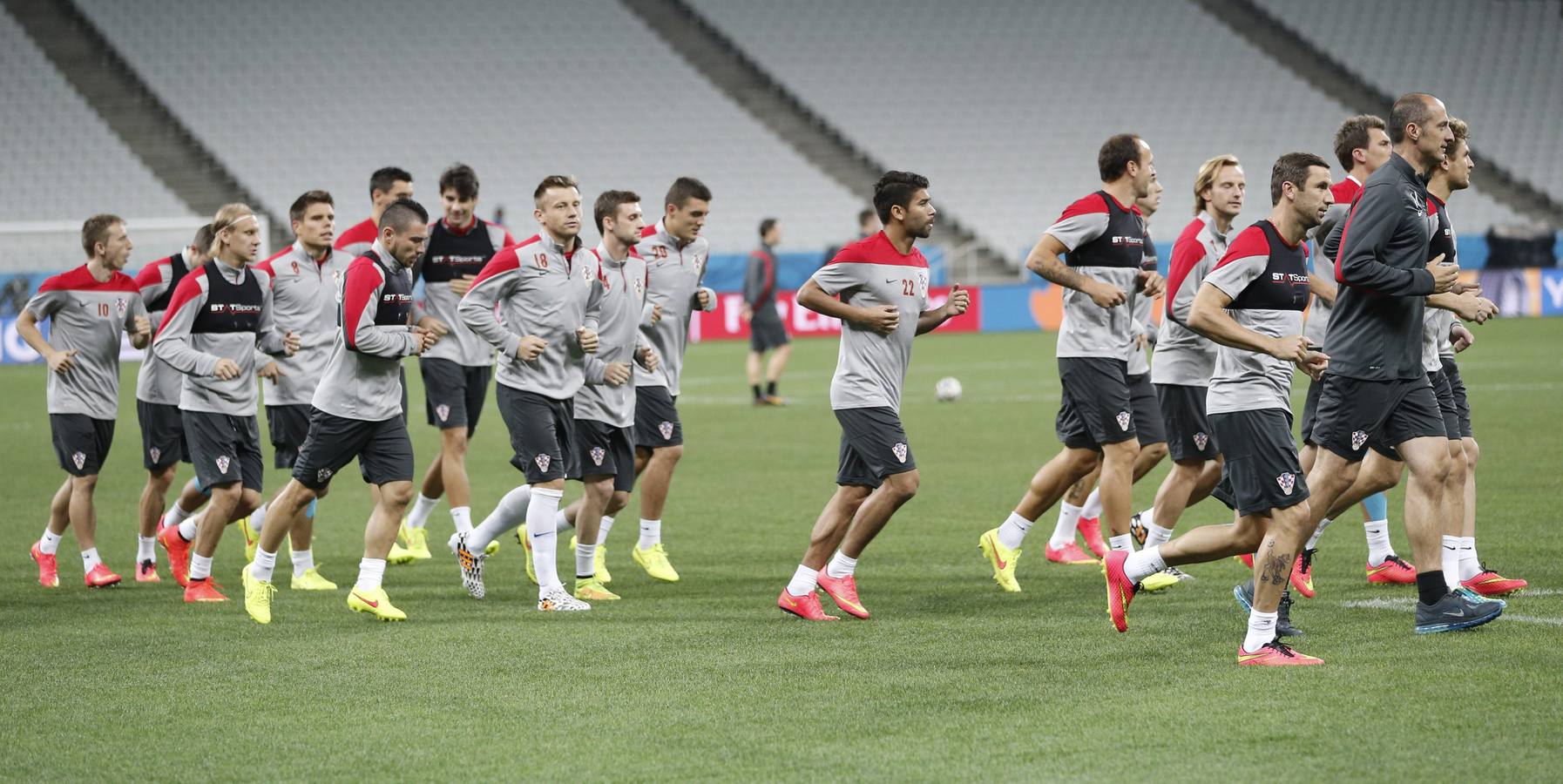 Croacia se entrena para su estreno en el Mundial