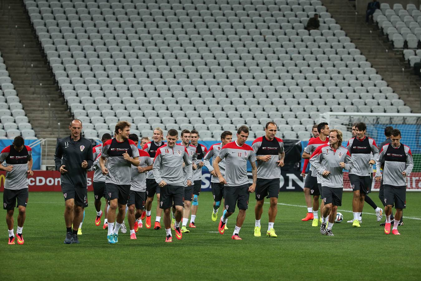 Croacia se entrena para su estreno en el Mundial