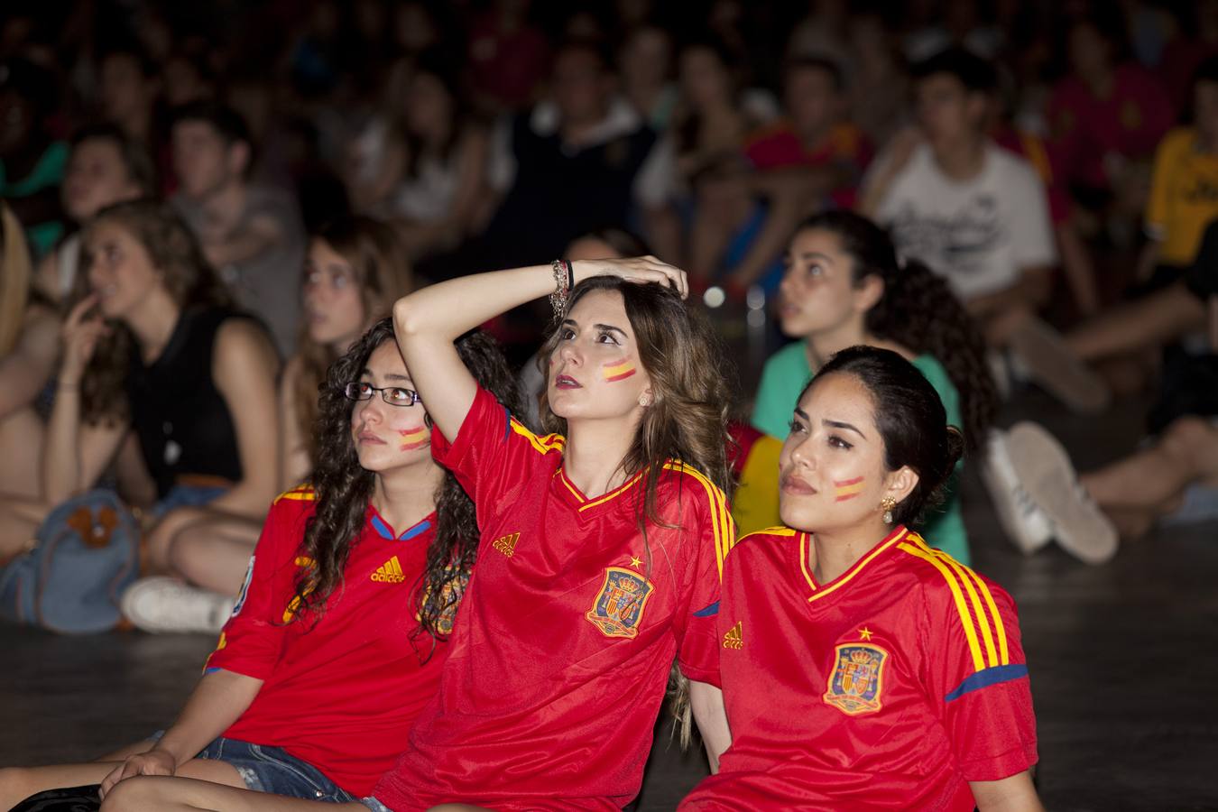 El partido España-Holanda se vio en el Palacio de los Deportes