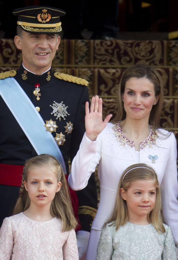 Las pequeñas protagonistas de la proclamación