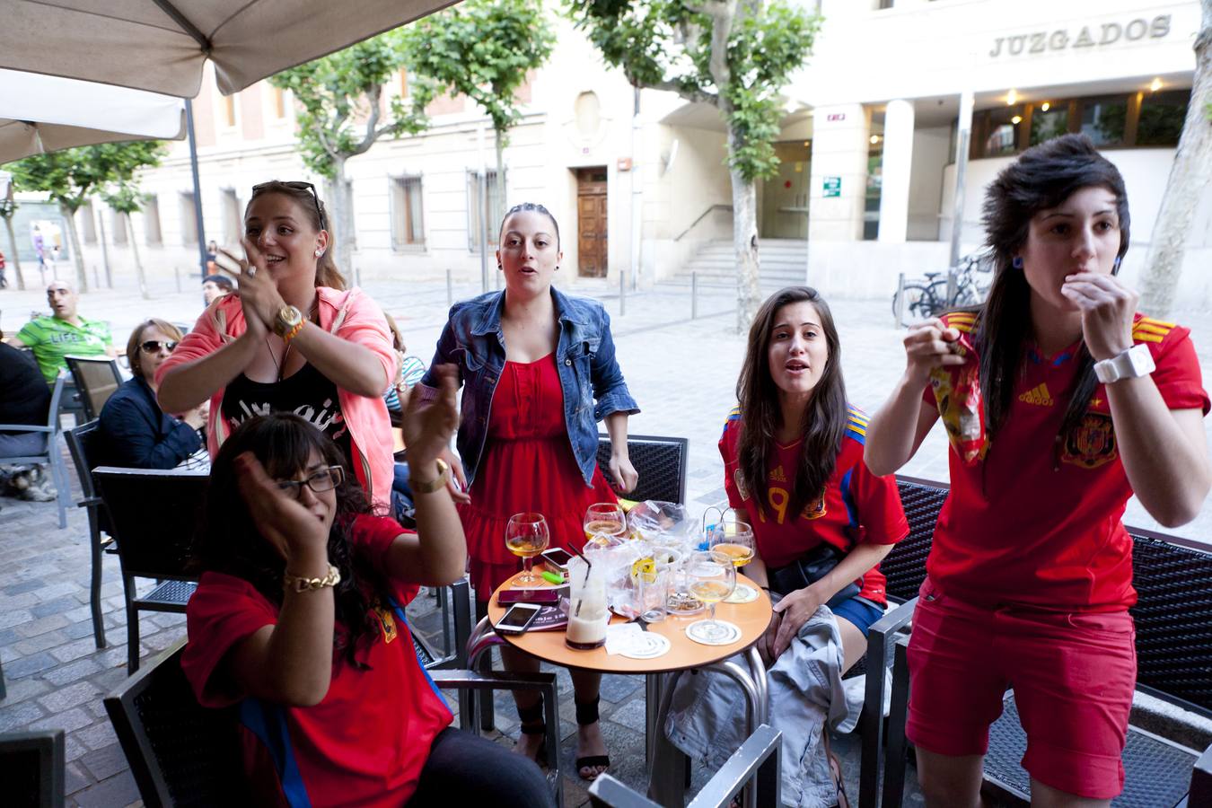 Logroño se entristece con la Roja