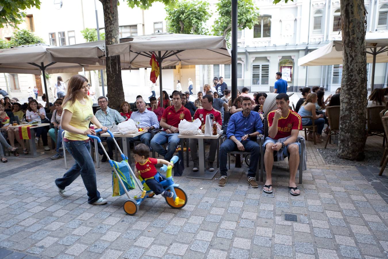 Logroño se entristece con la Roja