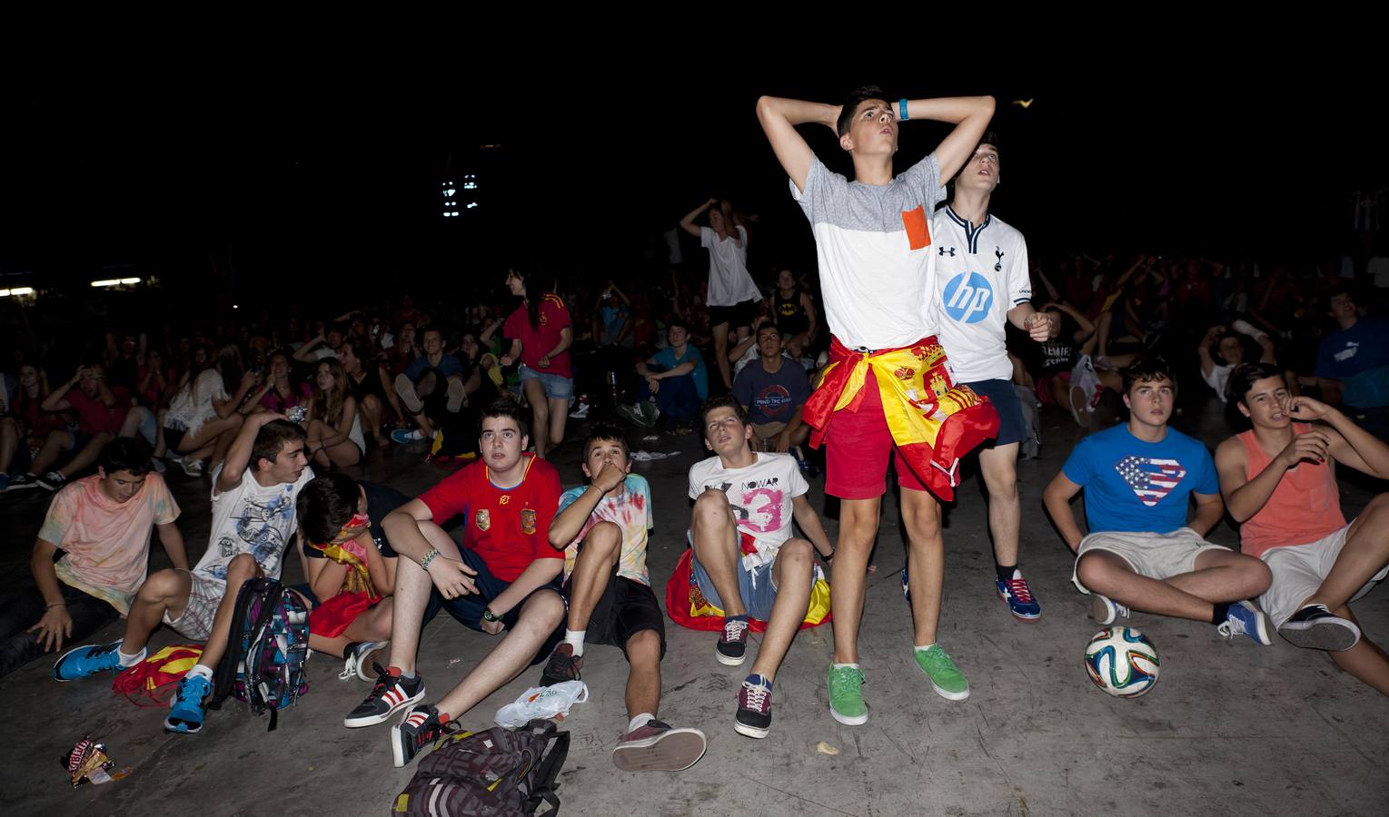 Logroño se entristece con la Roja