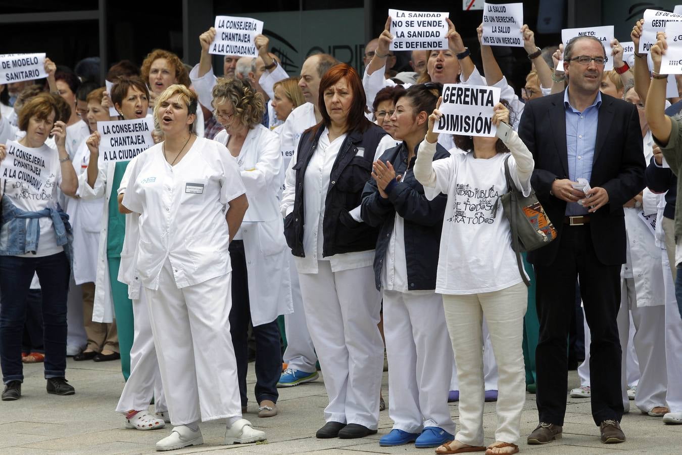 Manifestación de la &#039;Marea Blanca&#039;