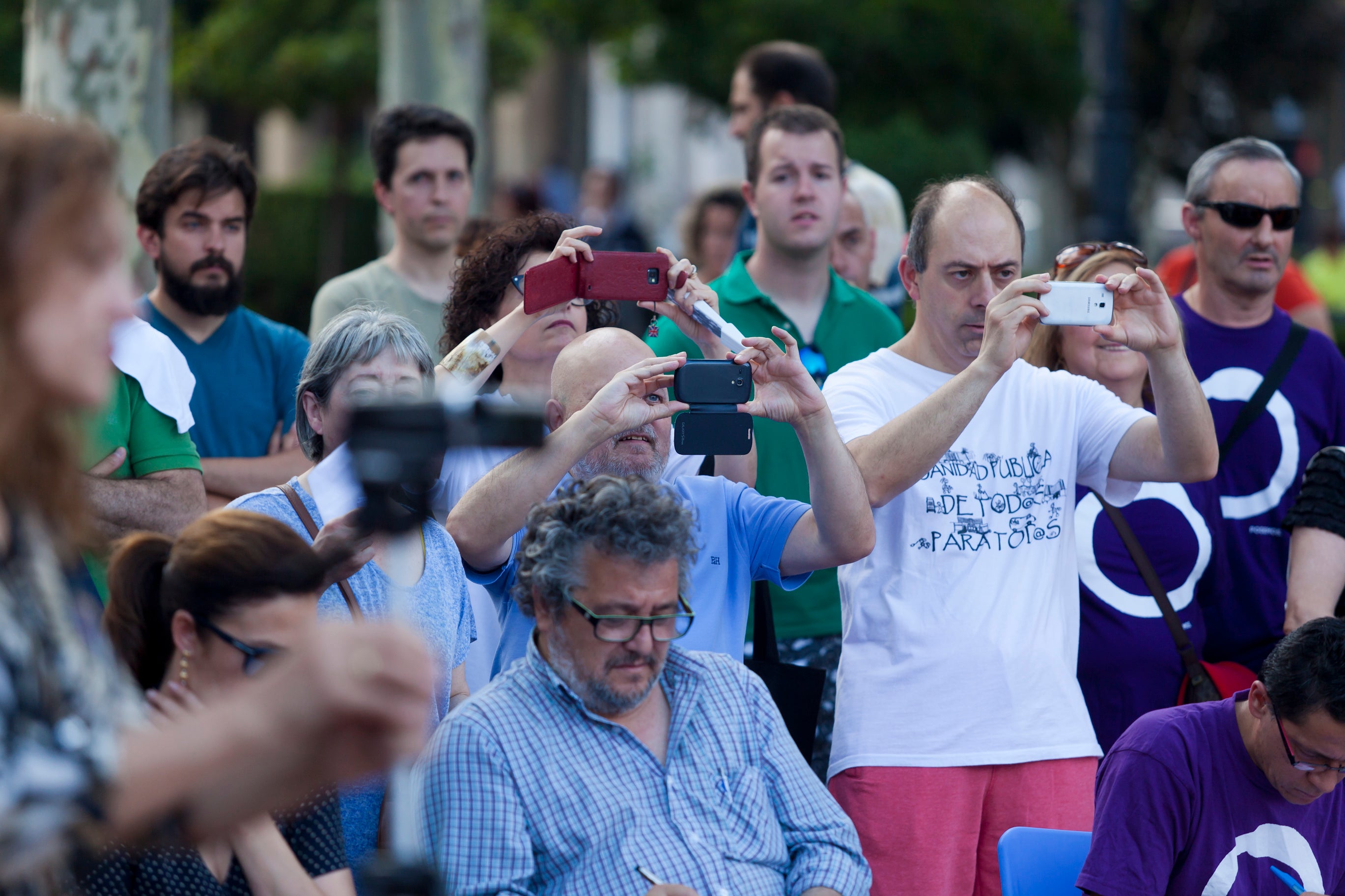 Podemos sale a la calle en Logroño