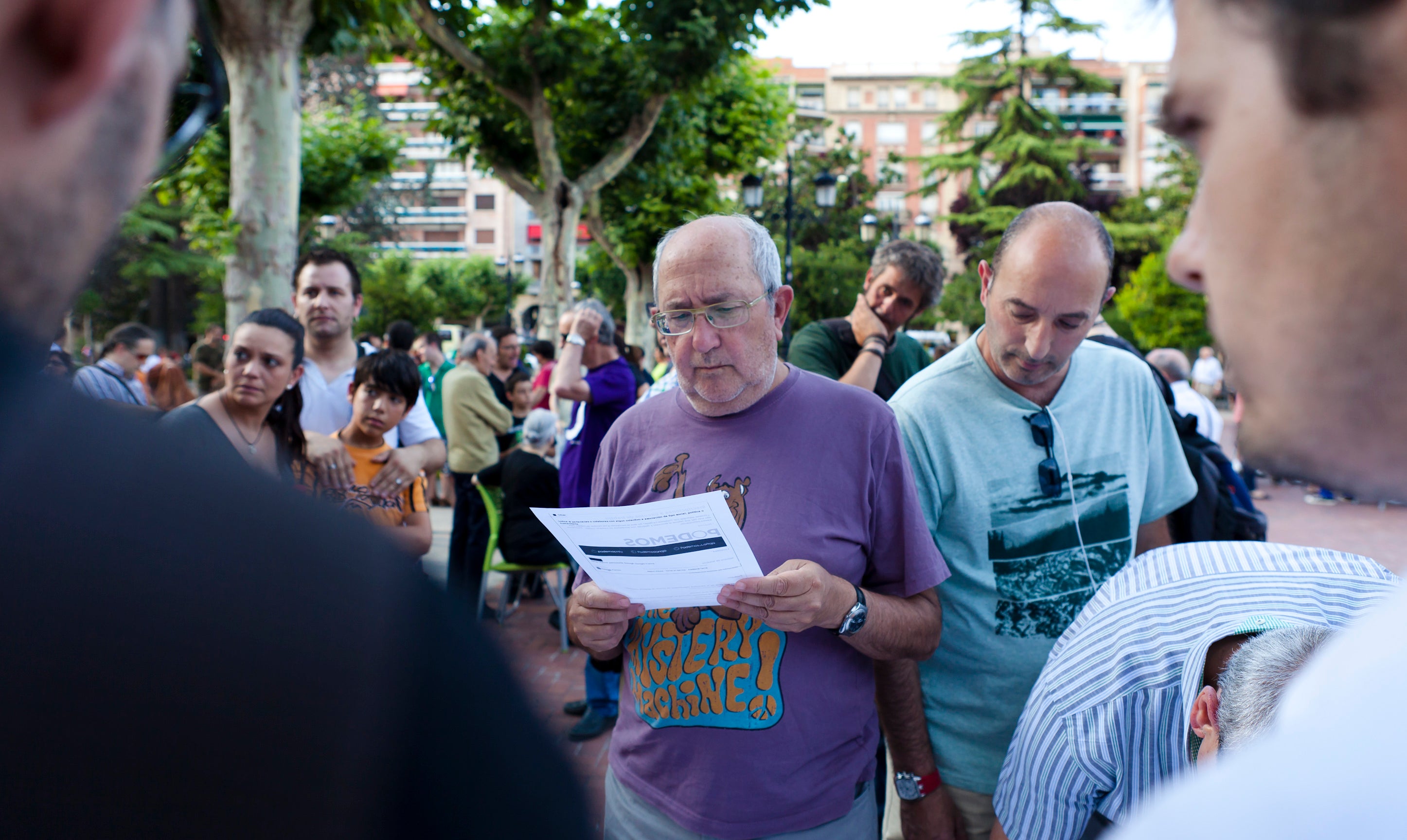 Podemos sale a la calle en Logroño