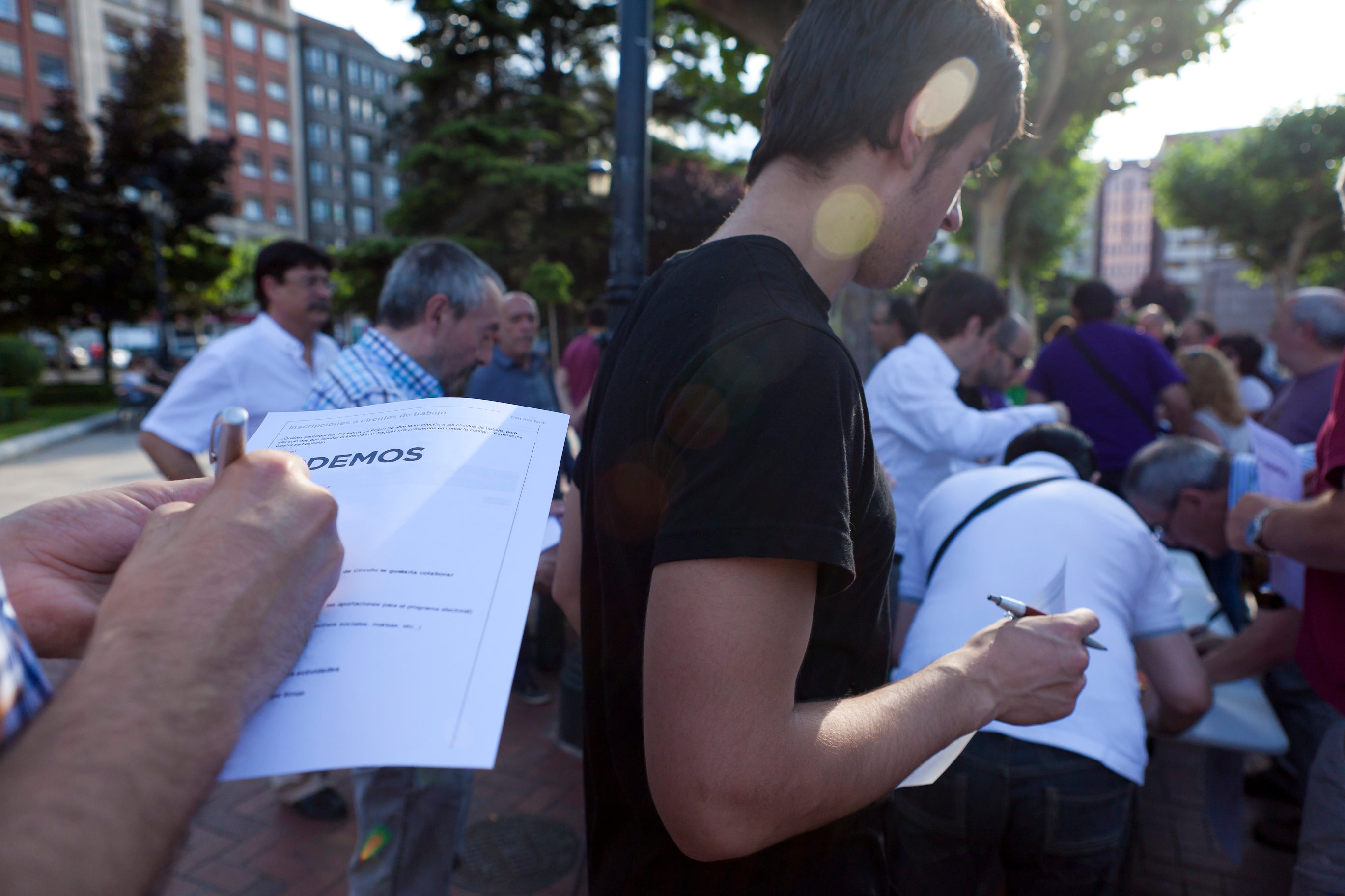 Podemos sale a la calle en Logroño