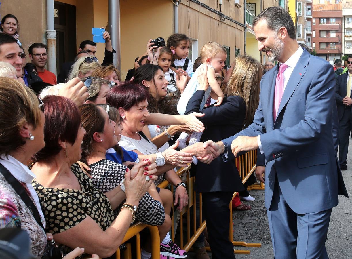 Los Reyes, aclamados en Calahorra