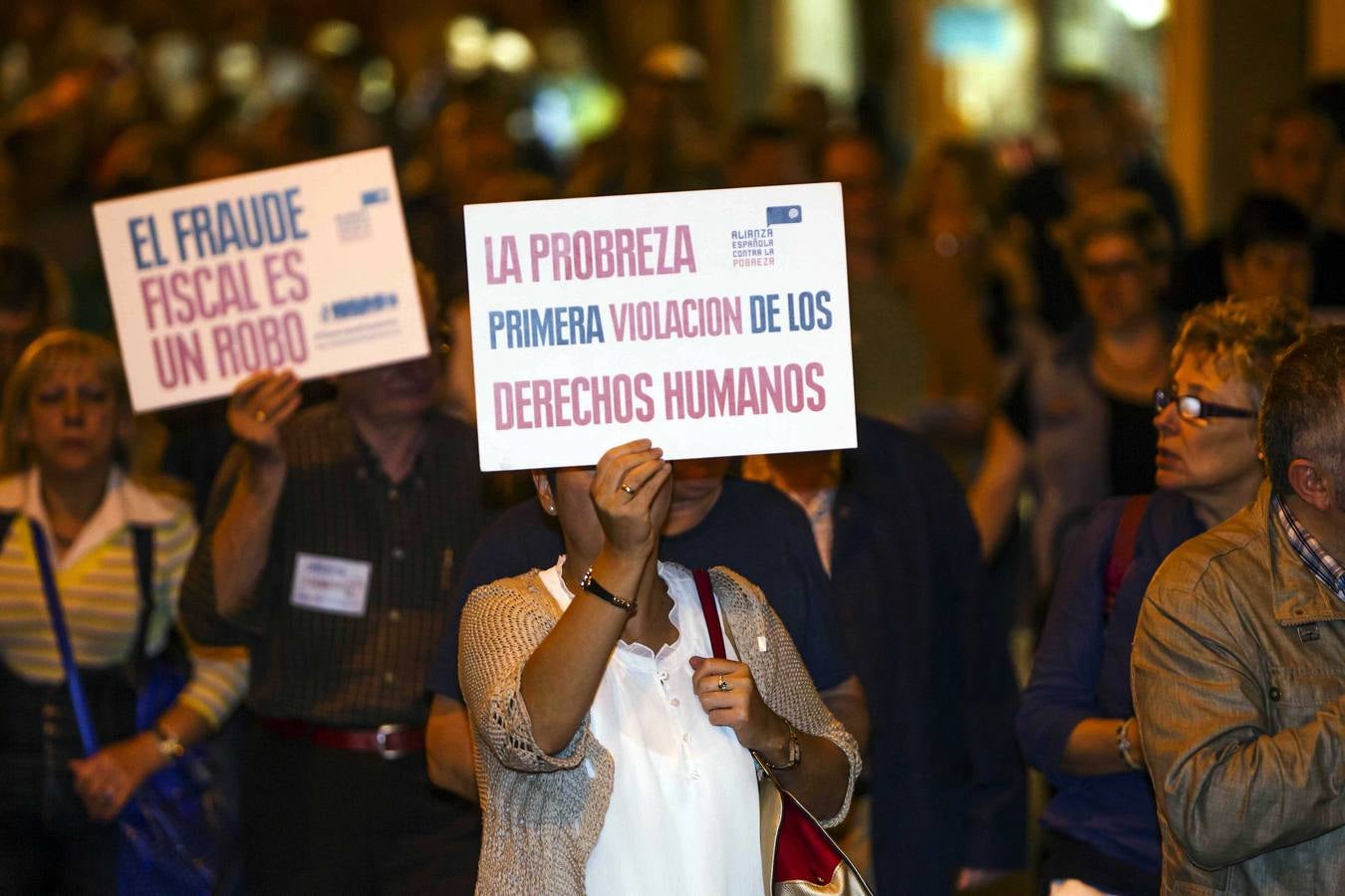 Manifestación contra la Pobreza en Logroño