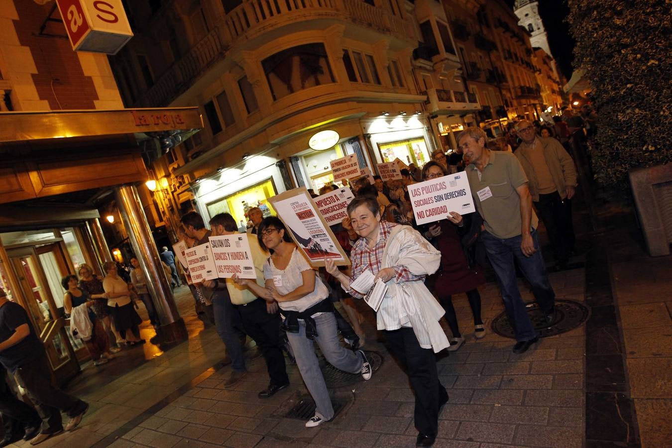 Manifestación contra la Pobreza en Logroño