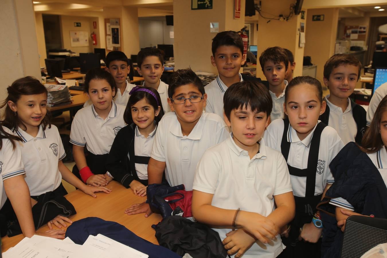 Los alumnos de 5º A del Colegio Adoratrices de Logroño visita la multimedia de Diario LA RIOJA