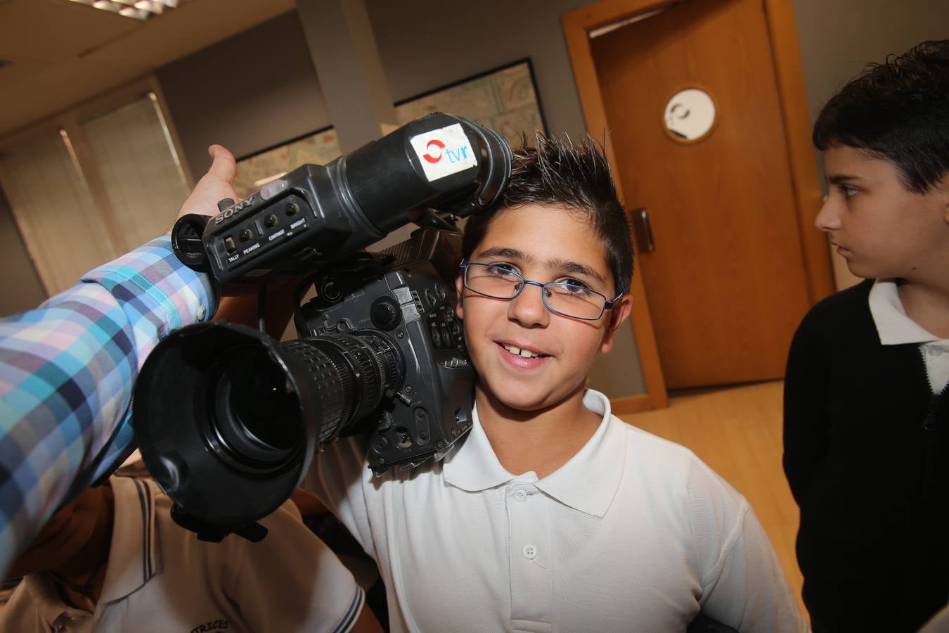 Los alumnos de 5º A del Colegio Adoratrices de Logroño visita la multimedia de Diario LA RIOJA