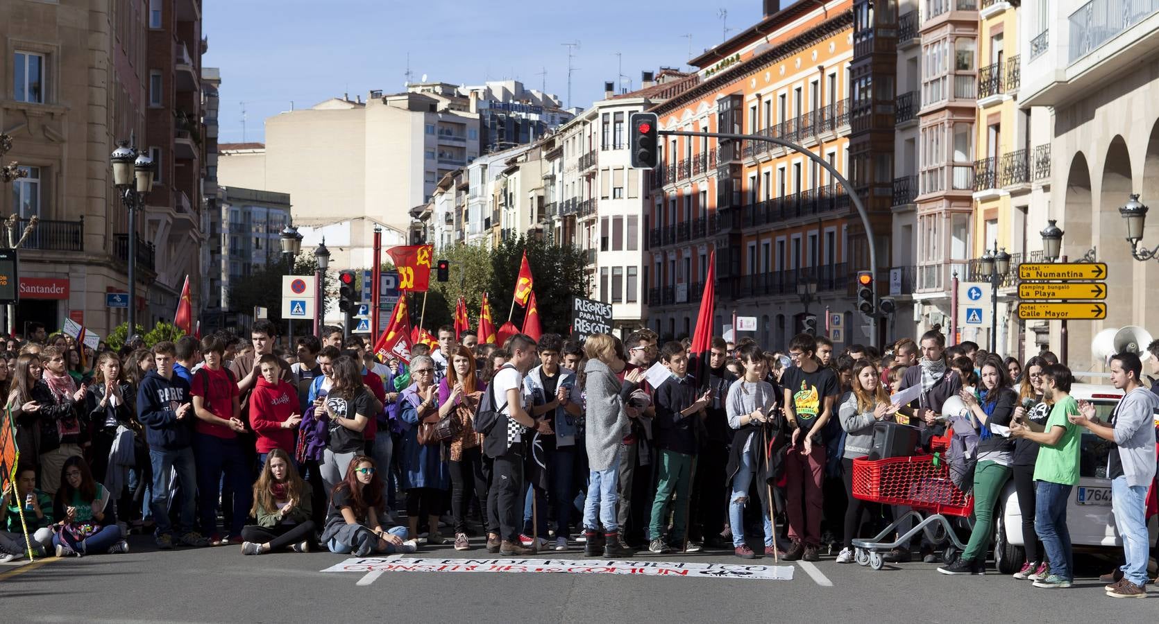 Protestas de mañana y comida en tupper