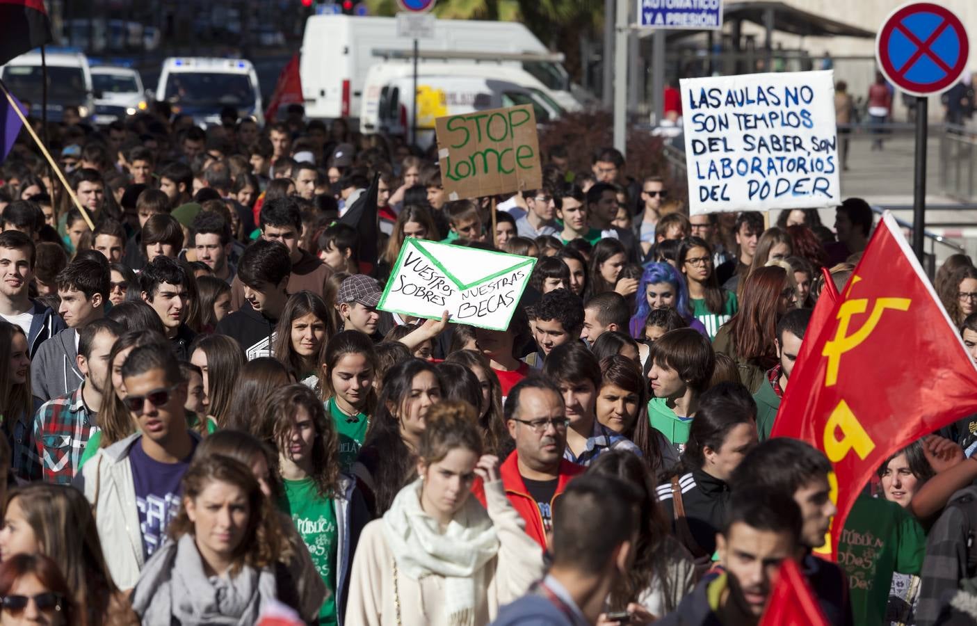 Protestas de mañana y comida en tupper