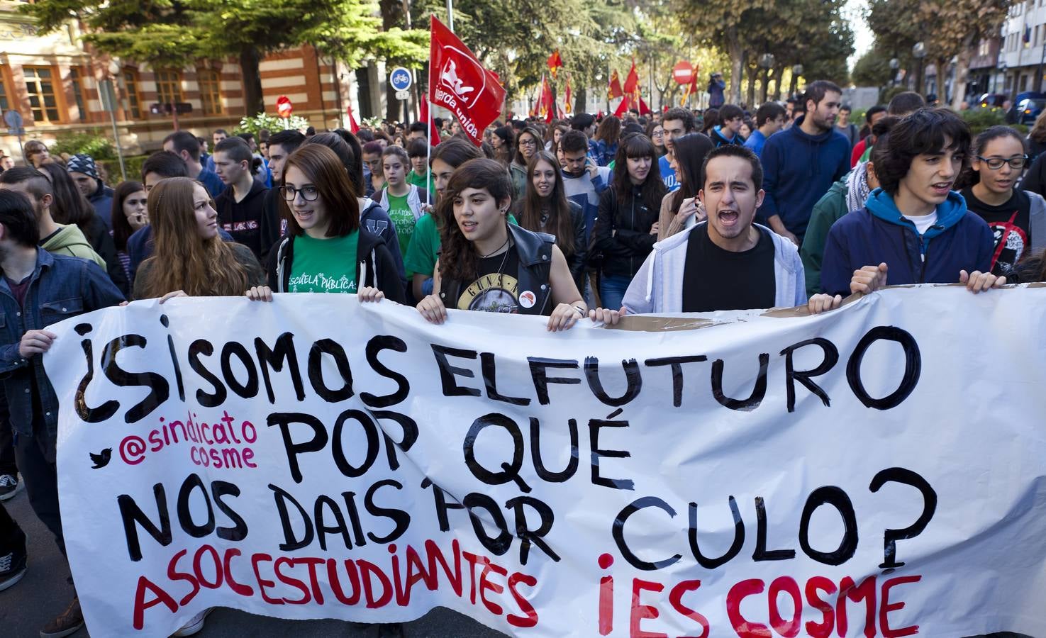 Protestas de mañana y comida en tupper