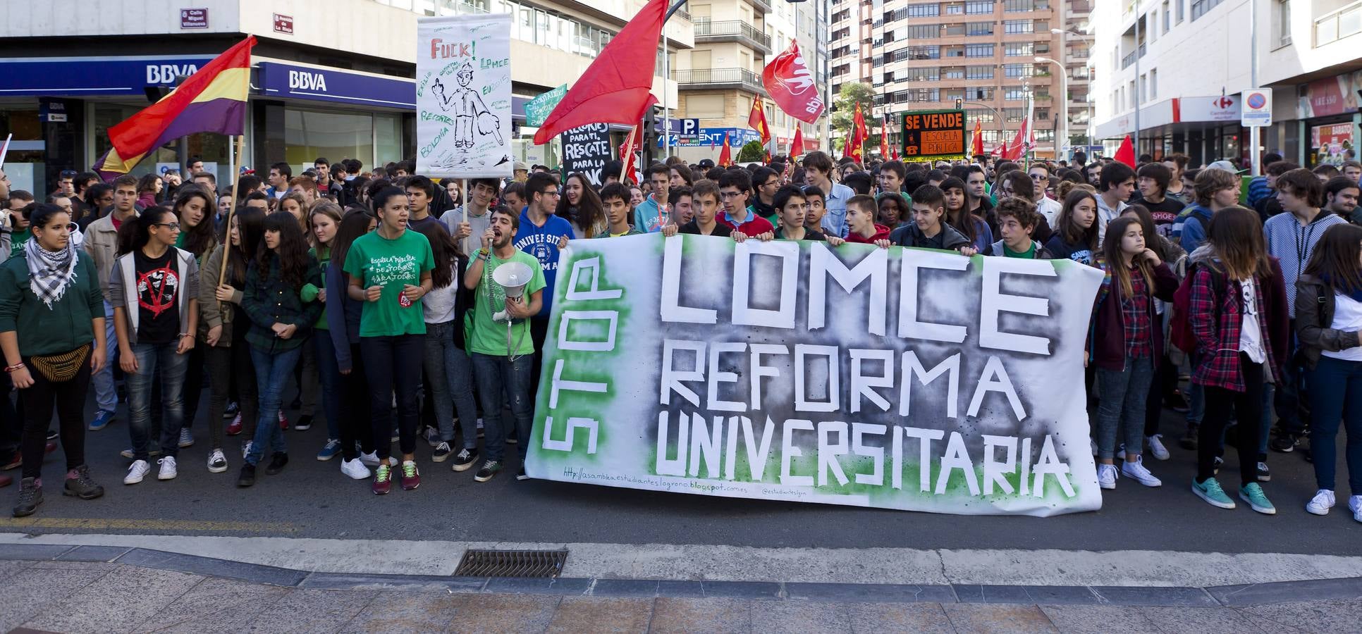 Protestas de mañana y comida en tupper