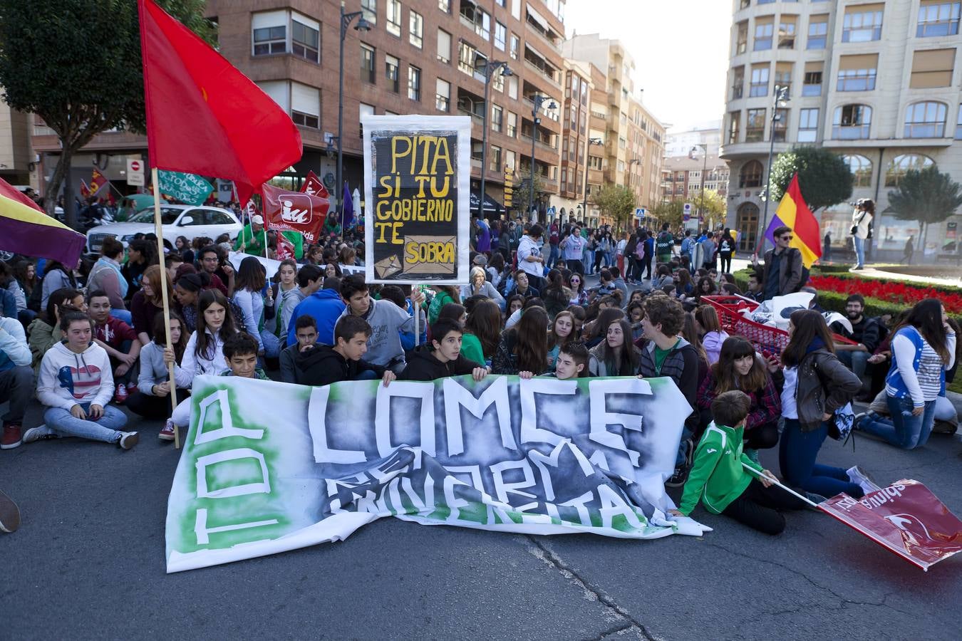 Protestas de mañana y comida en tupper