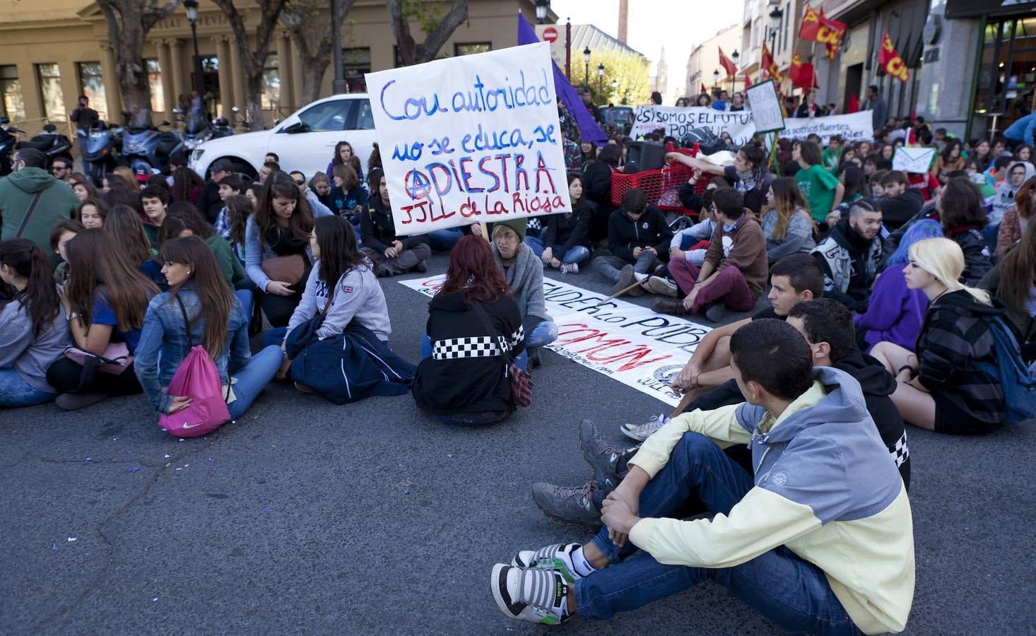 Protestas de mañana y comida en tupper