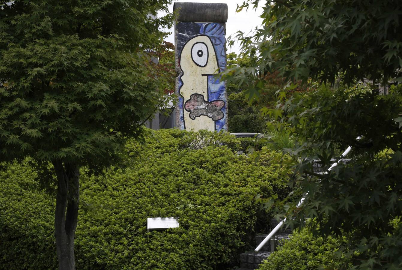 Un segmento del Muro de Berlín en Yokohama, al sur de Tokio.