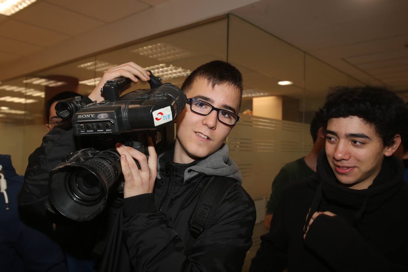 Alumnos del IES Tomás y Valiente de Fuenmayor visitan la Multimedia La Rioja