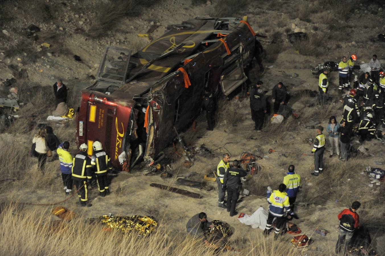 Trágico accidente de autobús en Cieza