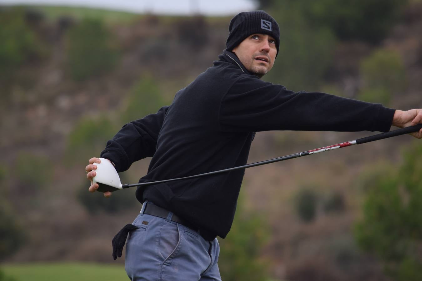 Jugadores en la final de la Liga de Golf y Vino