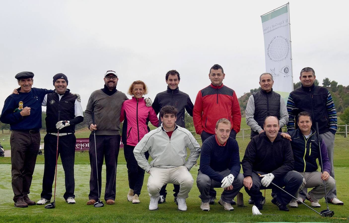 Jugadores en la final de la Liga de Golf y Vino