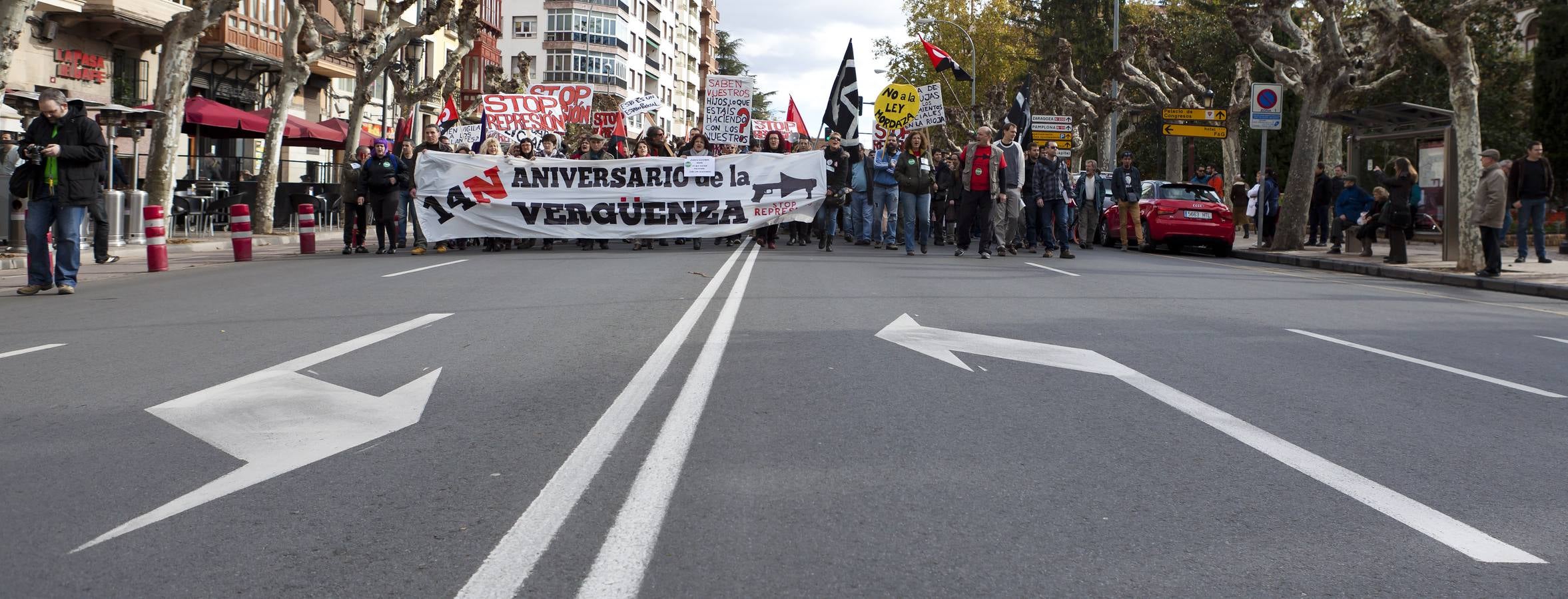 Manifestación en el segundo aniversario del 14N