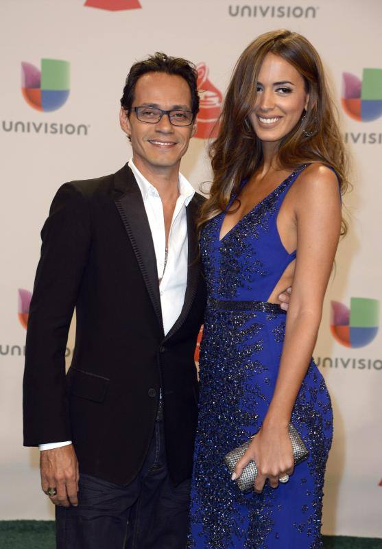 El artista Marc Anthony y su esposa, Shannon de Lima.