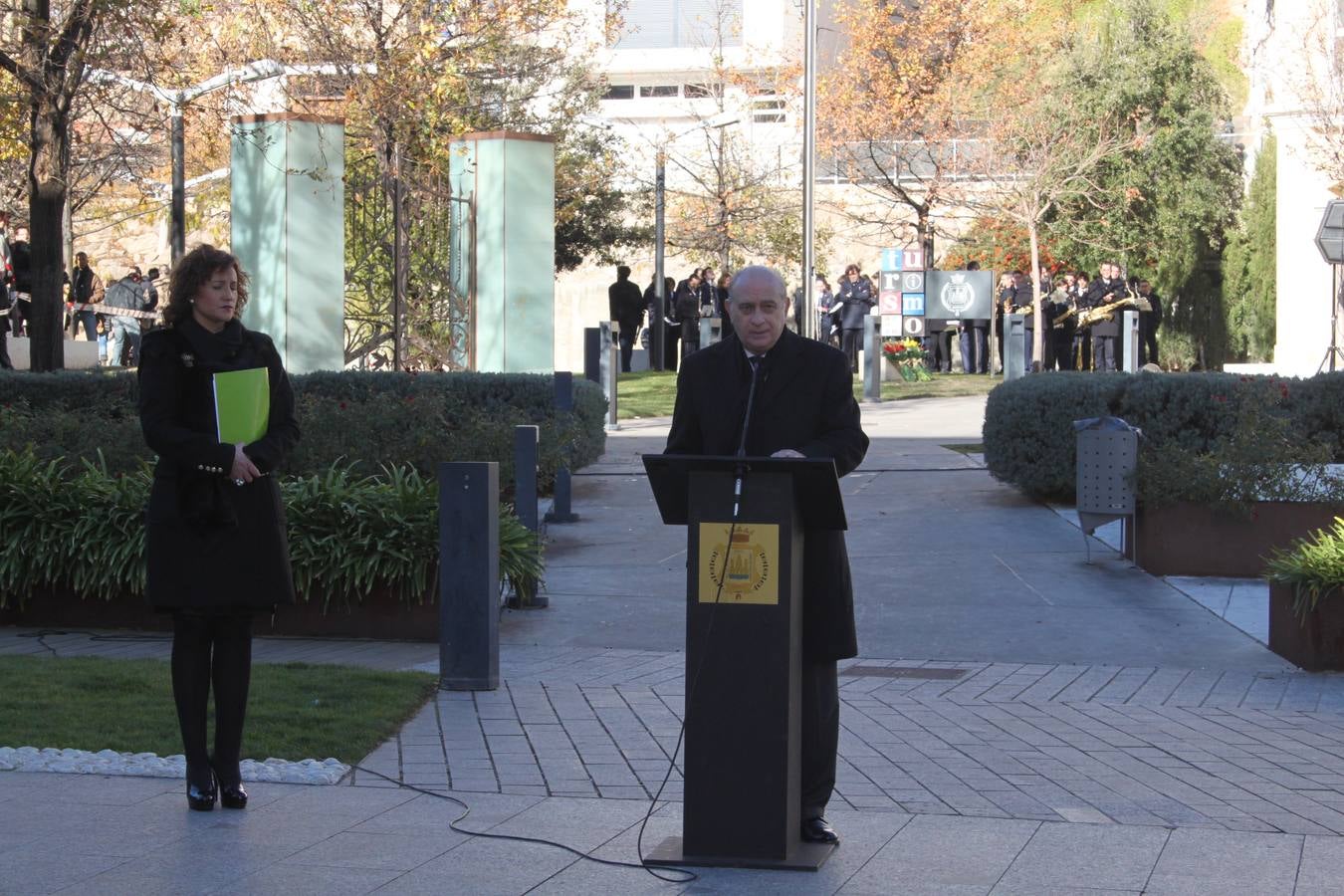 Homenaje a la bandera en Arnedo