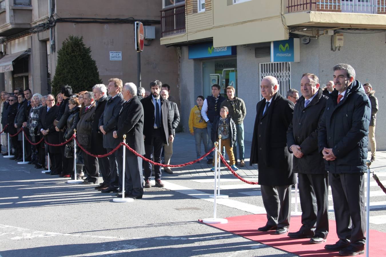 Homenaje a la bandera en Arnedo