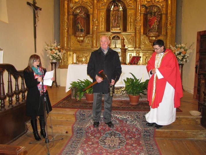 Villarroya honra a su patrona con la inauguración del nuevo reloj de la torre de la iglesia