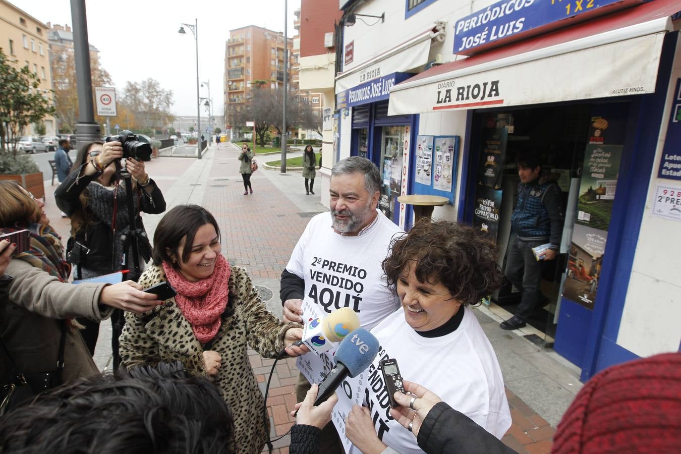 Logroño celebra el Gordo y el segundo premio