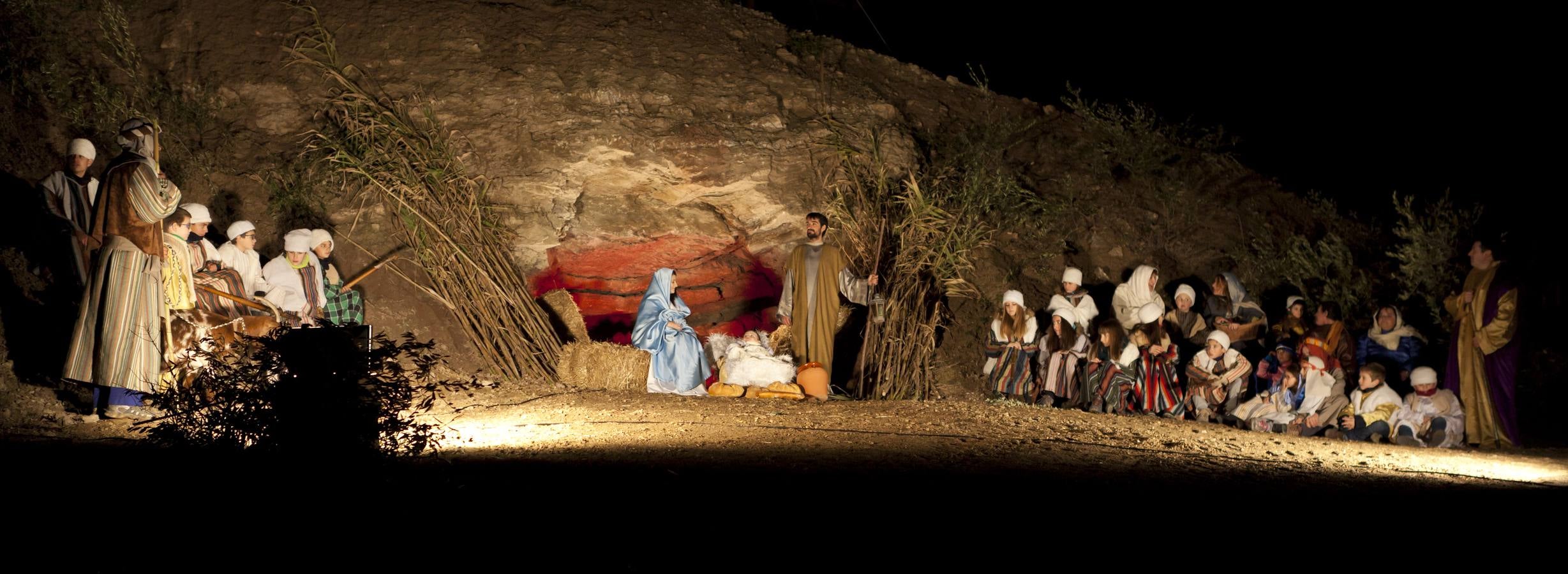 Representación del Belén viviente de Alcanadre