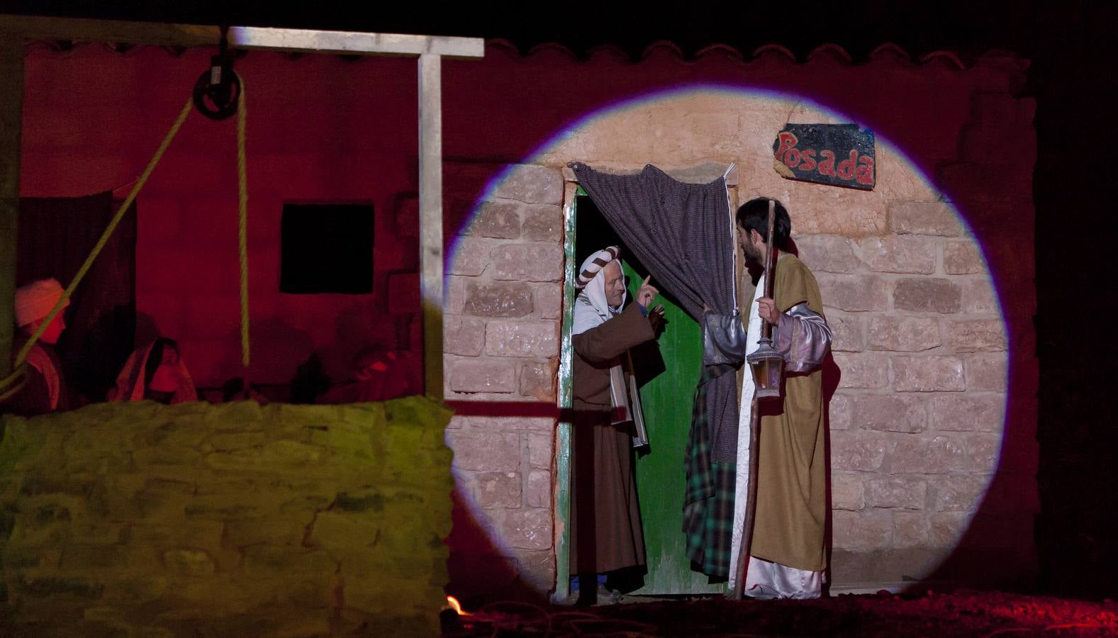 Representación del Belén viviente de Alcanadre