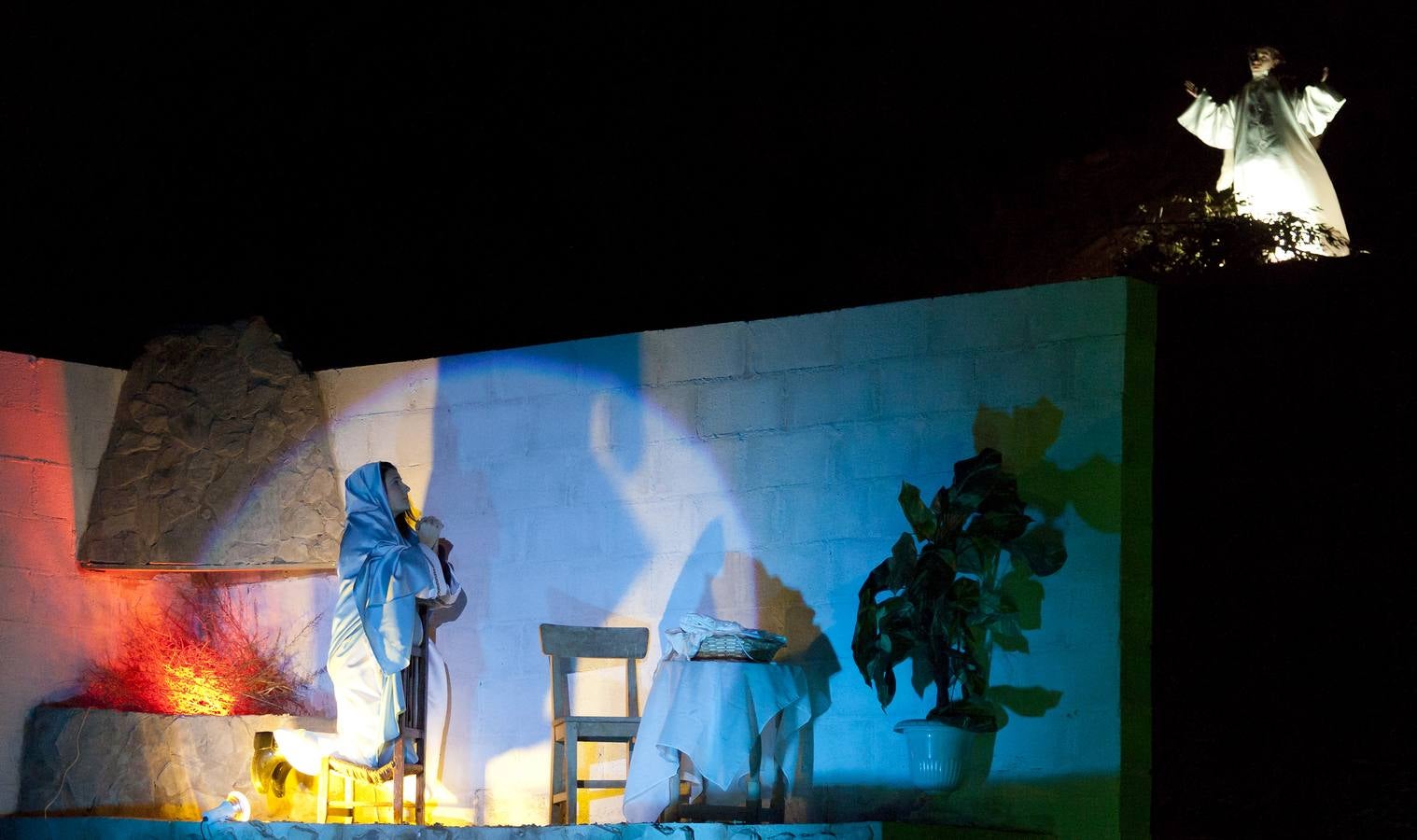 Representación del Belén viviente de Alcanadre