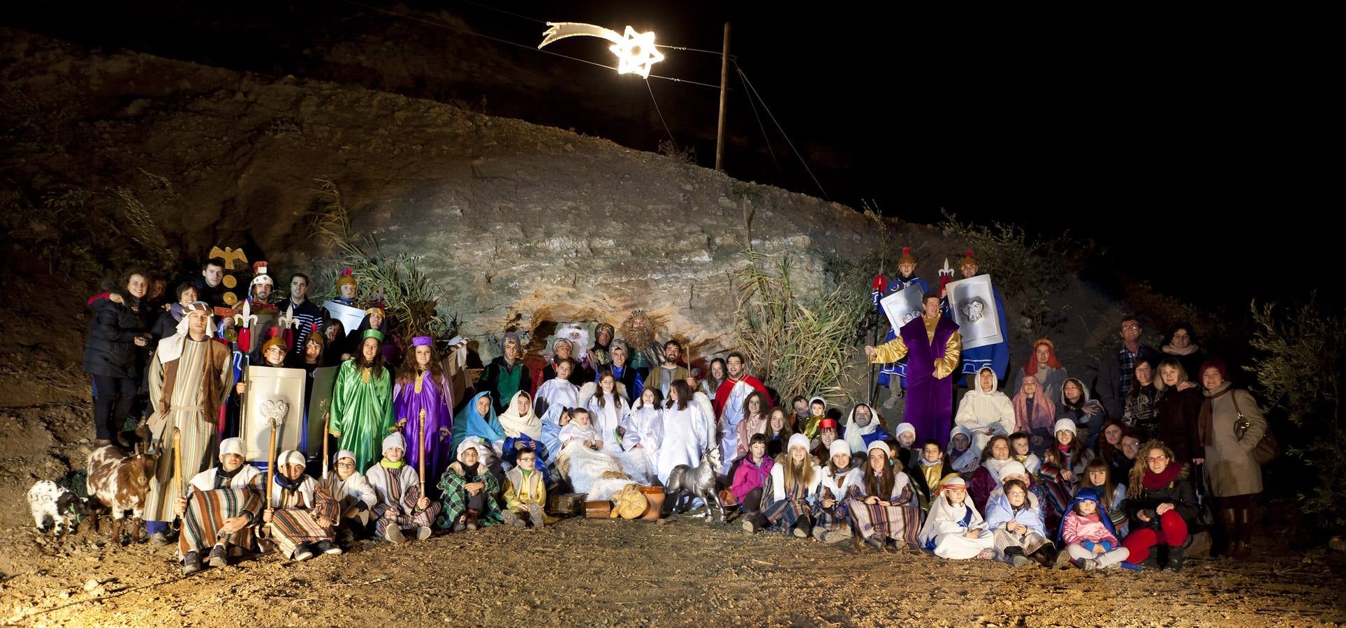 Representación del Belén viviente de Alcanadre