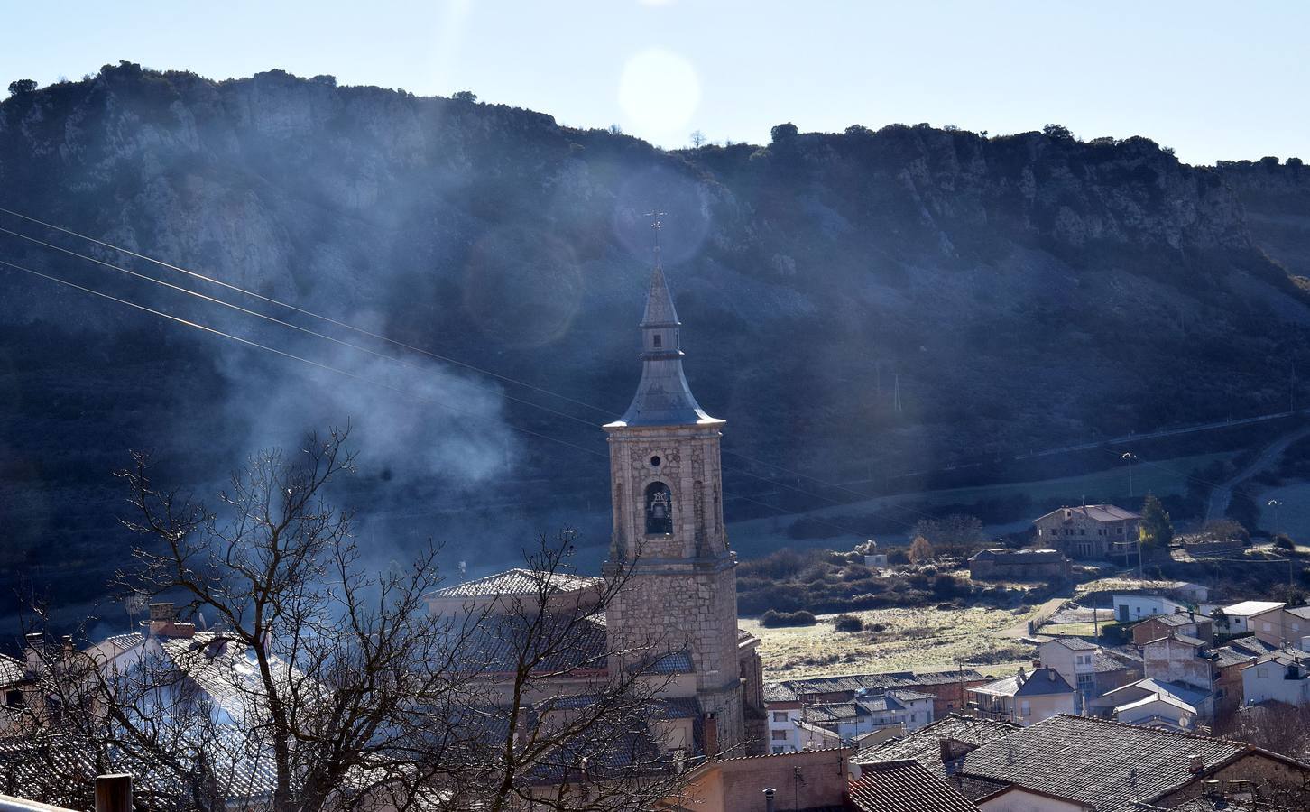 El hielo alcanza la sierra riojana