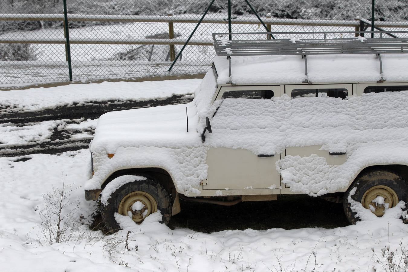 Nieve en la sierra riojana