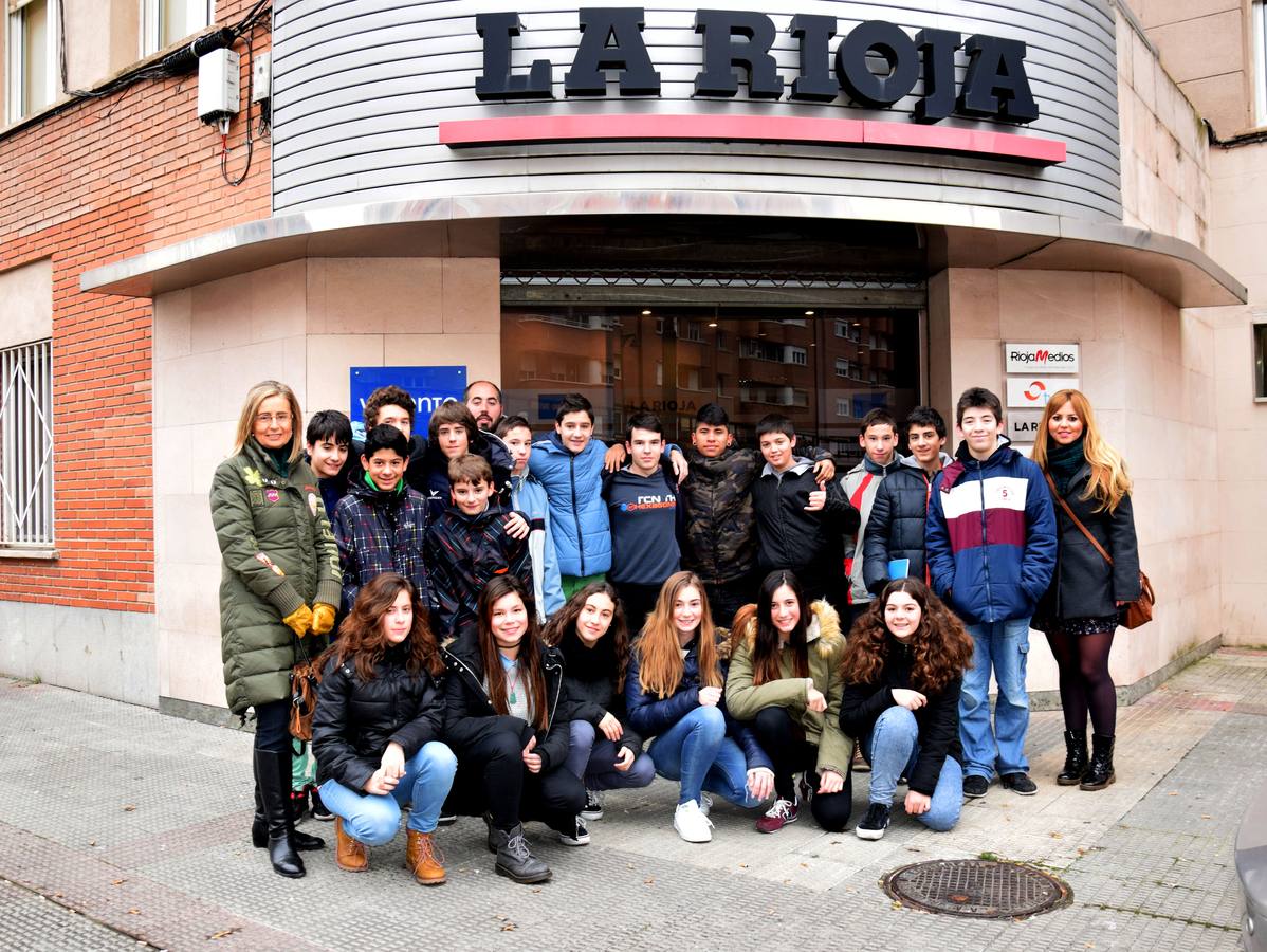 Los alumnos de 2º C de la ESO del Ies Sagasta visitan la multimedia de Diario LA RIOJA