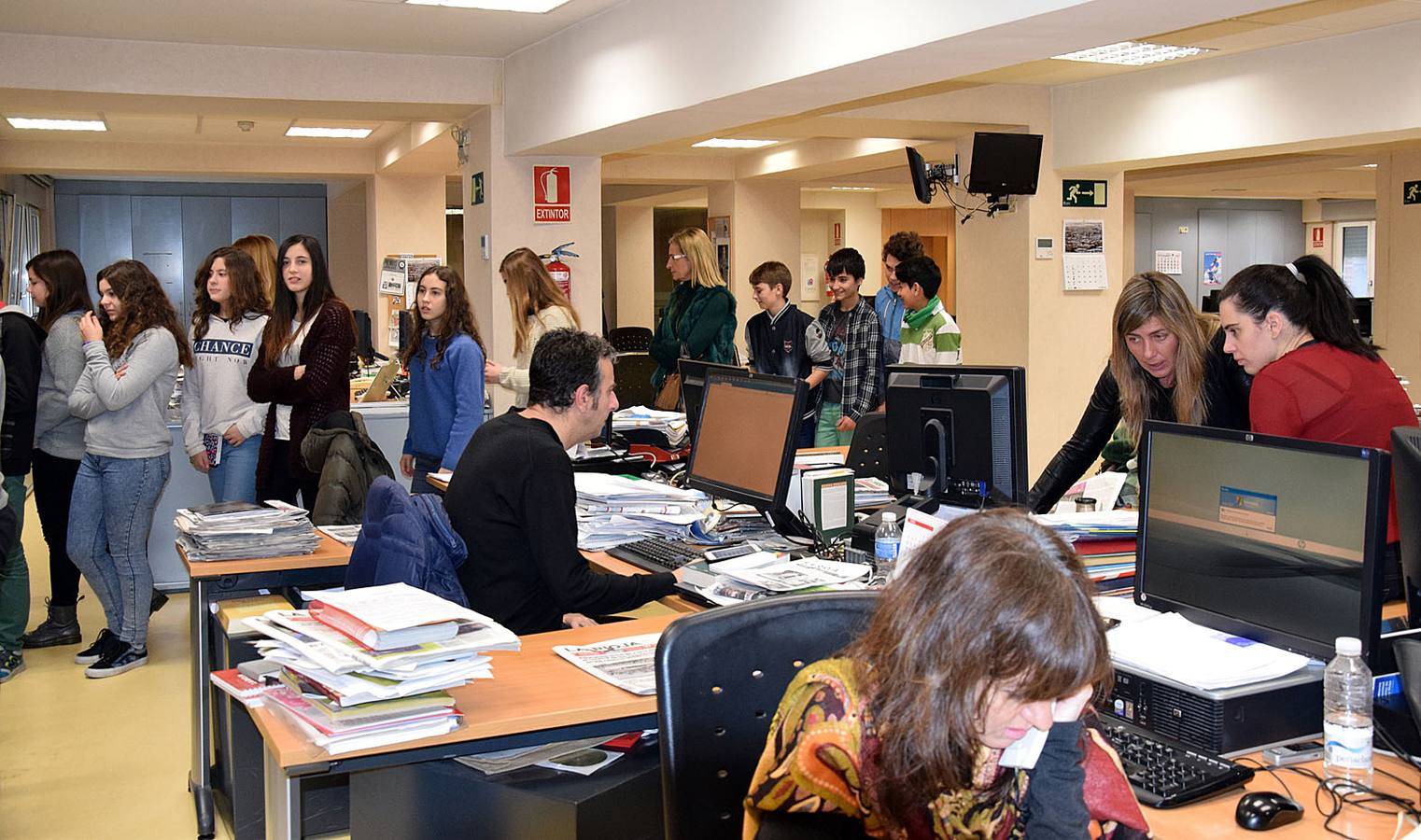 Los alumnos de 2º C de la ESO del Ies Sagasta visitan la multimedia de Diario LA RIOJA