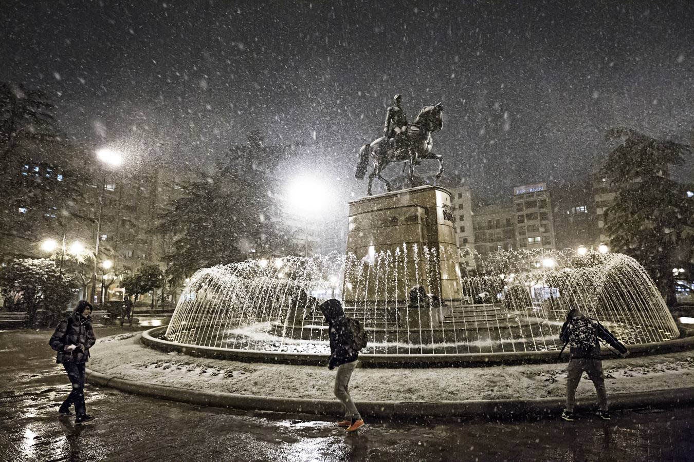 Logroño en blanco