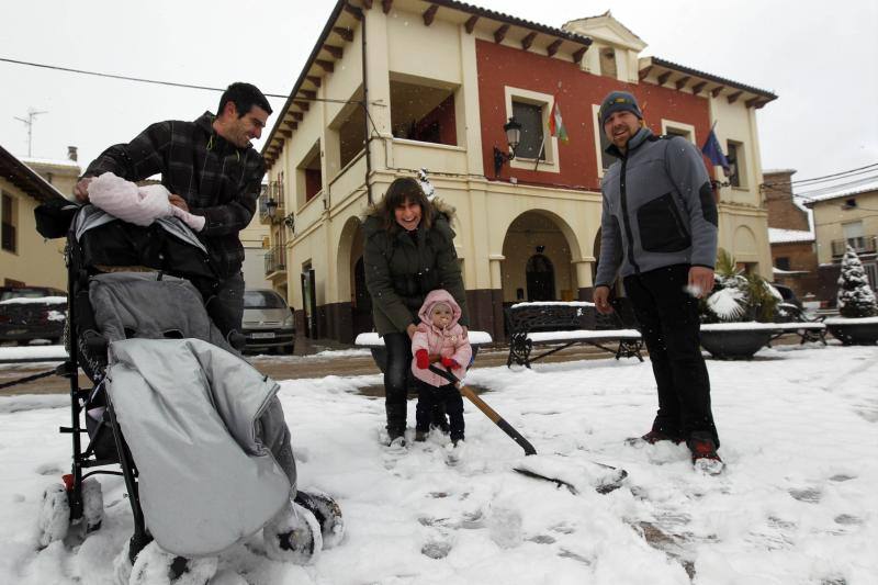 La nieve cubre La Rioja