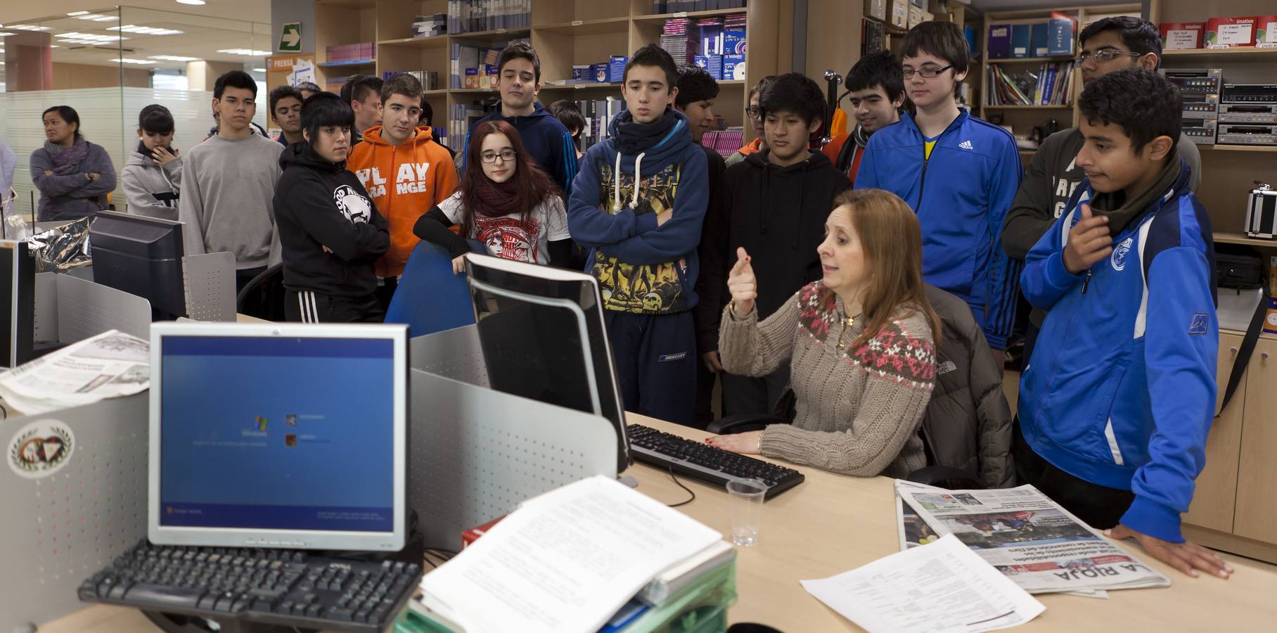 Visita de los alumnos de 3º B de Los Boscos